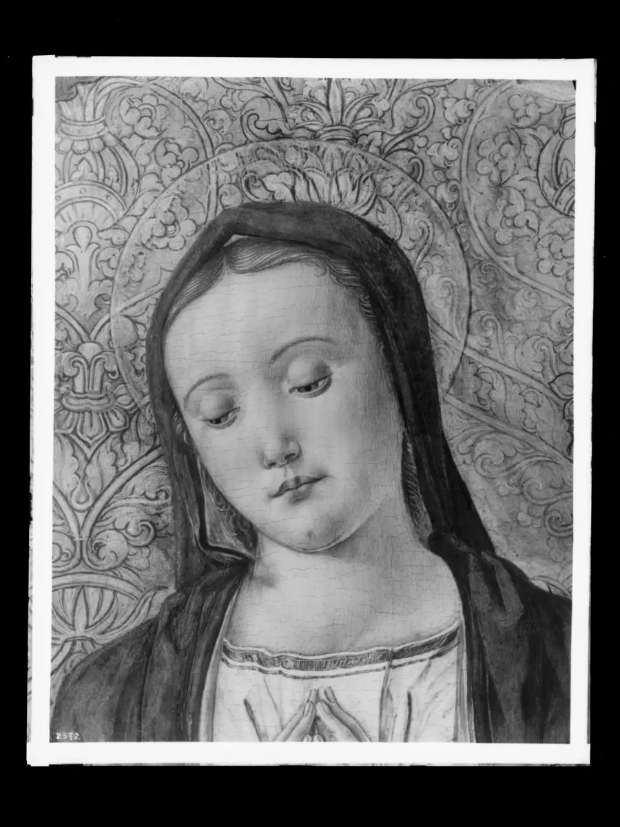 Altarwerk: Madonna mit Heiligen