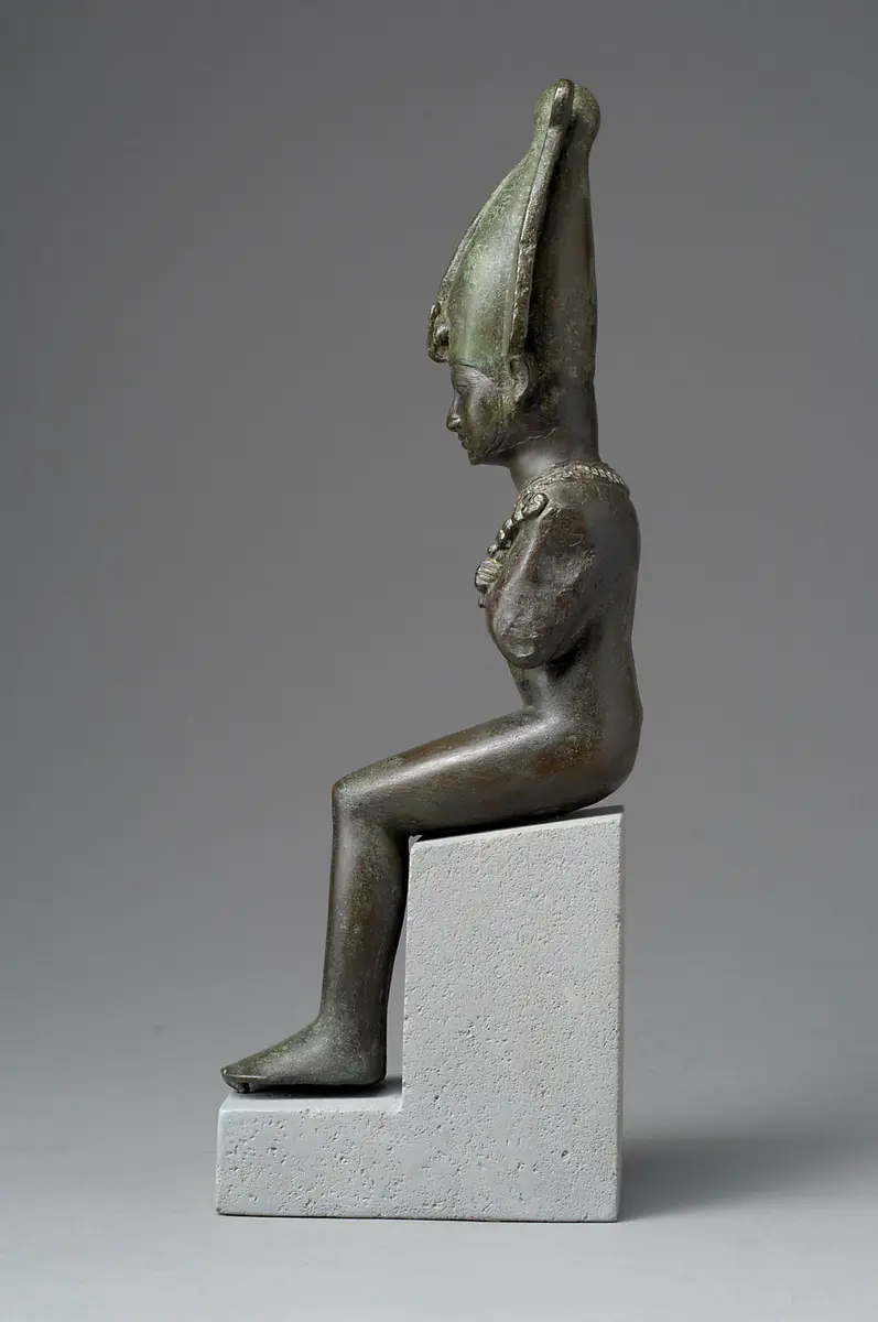 Sitzender Gott Osiris