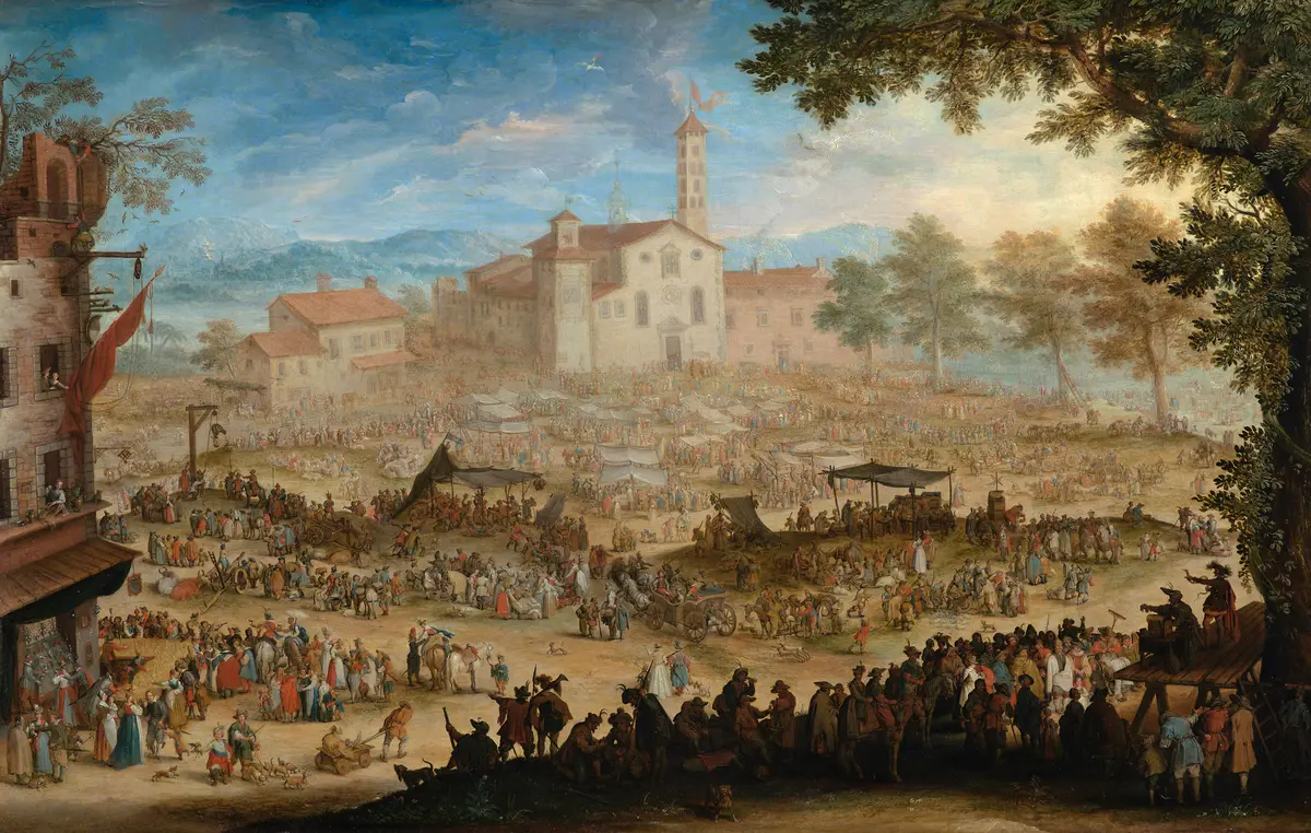 Jahrmarkt zu Impruneta bei Florenz
