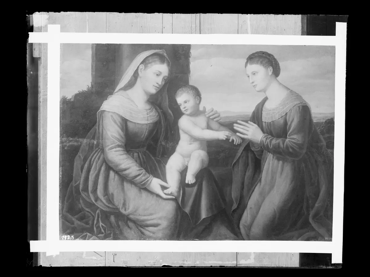 Maria mit dem Kinde und der hl. Katharina