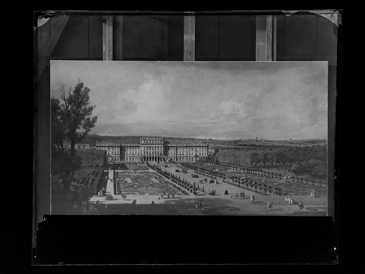 Das kaiserliche Lustschloß Schönbrunn, Gartenseite