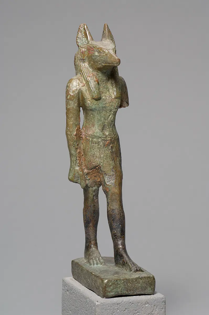 Gott Anubis, schreitend