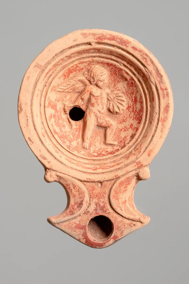 Eros mit Muschel und Kette