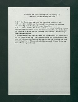Dienstordnung für Bergungsstellen mit Nachtrag