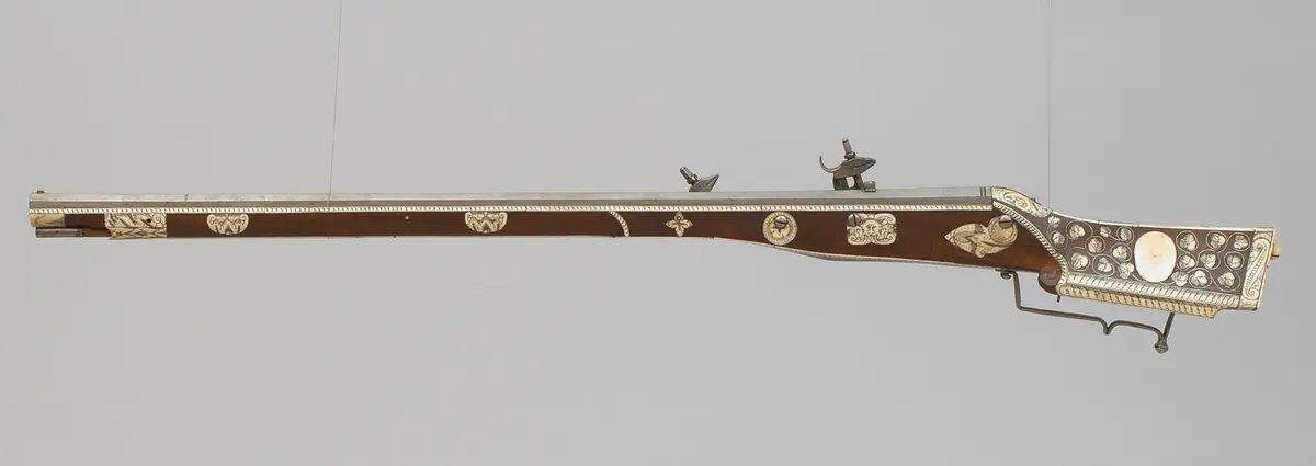 Radschlossgewehr mit zwei Schlössern