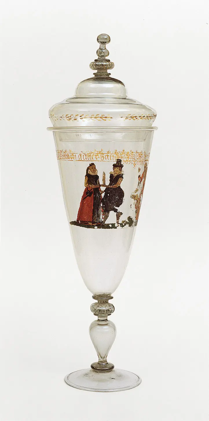 Lidded Cup with Satire of Virility