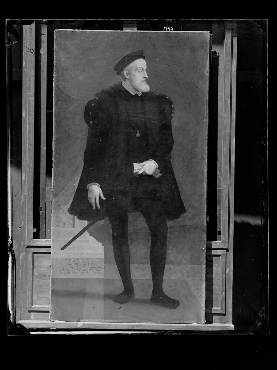 Kaiser Karl V. (1500-1558) als Fünfzigjähriger in ganzer Figur