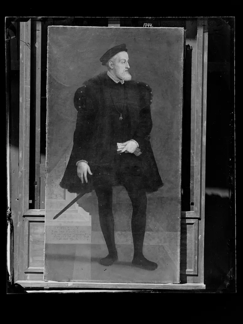 Kaiser Karl V. (1500-1558) als Fünfzigjähriger in ganzer Figur