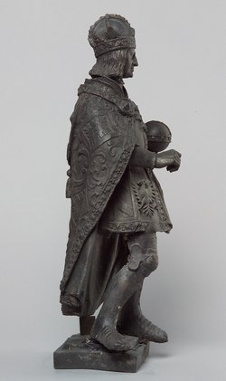 Kaiser Maximilian I., Statue, Statuette, Terracotta