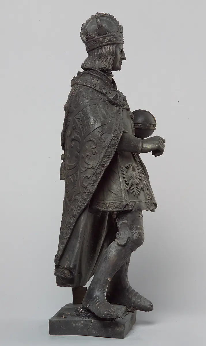 Kaiser Maximilian I., Statue, Statuette, Terracotta