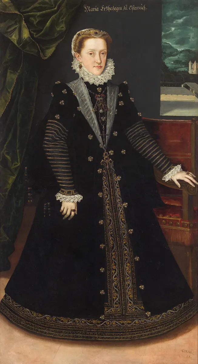 Erzherzogin Maria (1551-1608), Herzogin in Bayern, Gemahlin von Erzherzog Karl II. von Innerösterreich