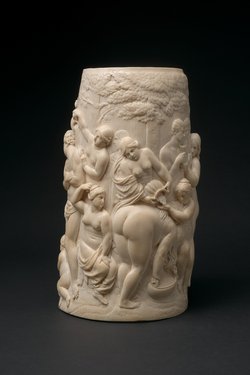 Humpenmantel mit Badeszenen