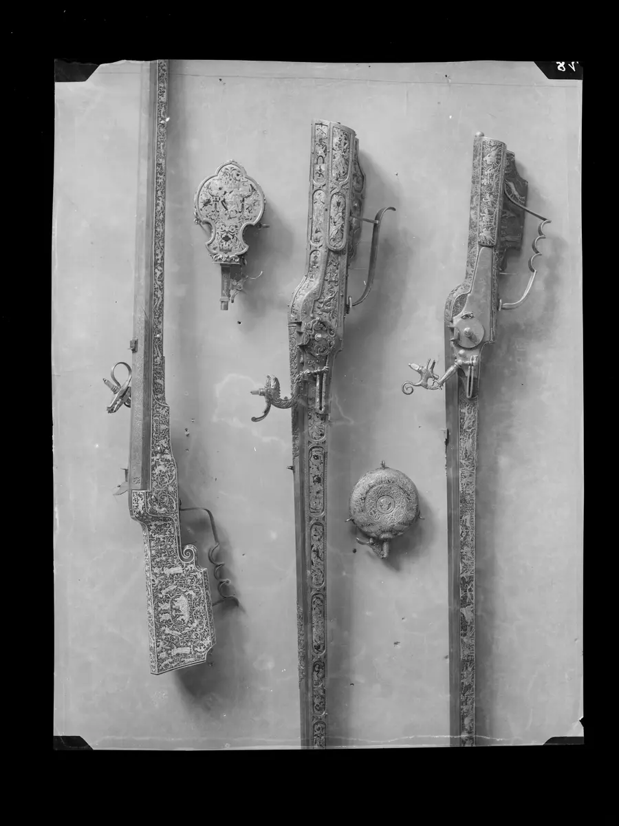 Pulverflasche; Radschlossbüchse; Pulverflasche; Radschlossgewehr; Radschlossbüchse