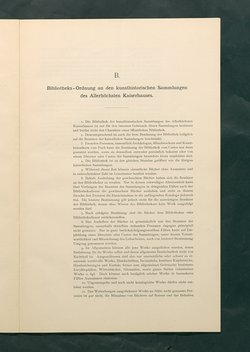 Bestimmungen für den Dienstbetrieb in den kunsthistorischen Sammlungen des Allerhöchsten Kaiserhauses