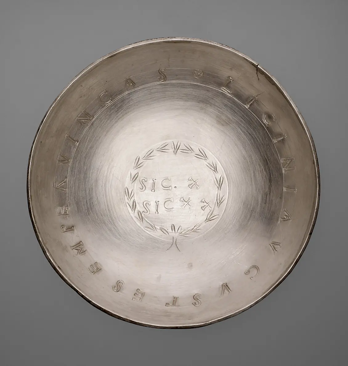 Schale mit Inschrift auf Licinius
