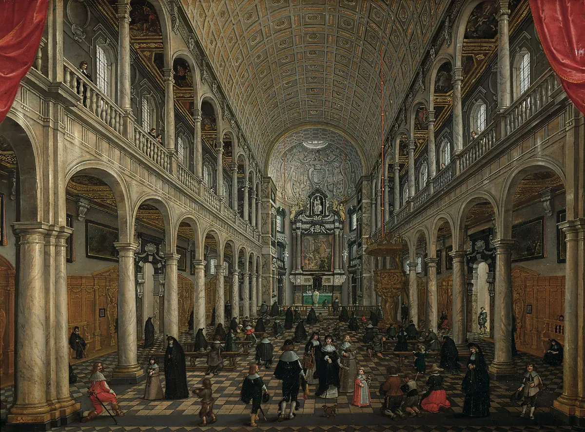 Innenansicht der Jesuitenkirche zu Antwerpen