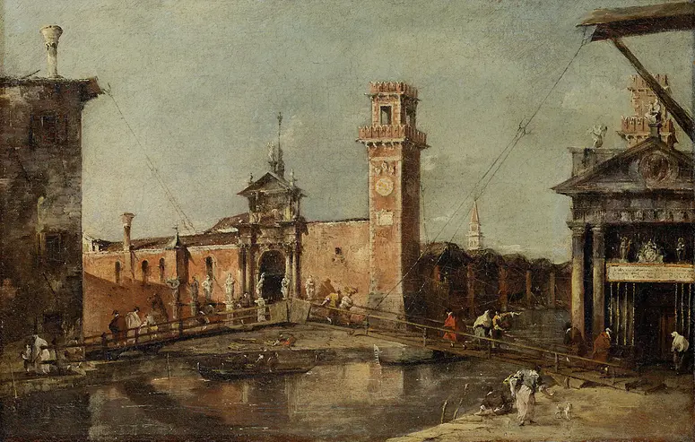 Gate to the Arsenal in Venice
