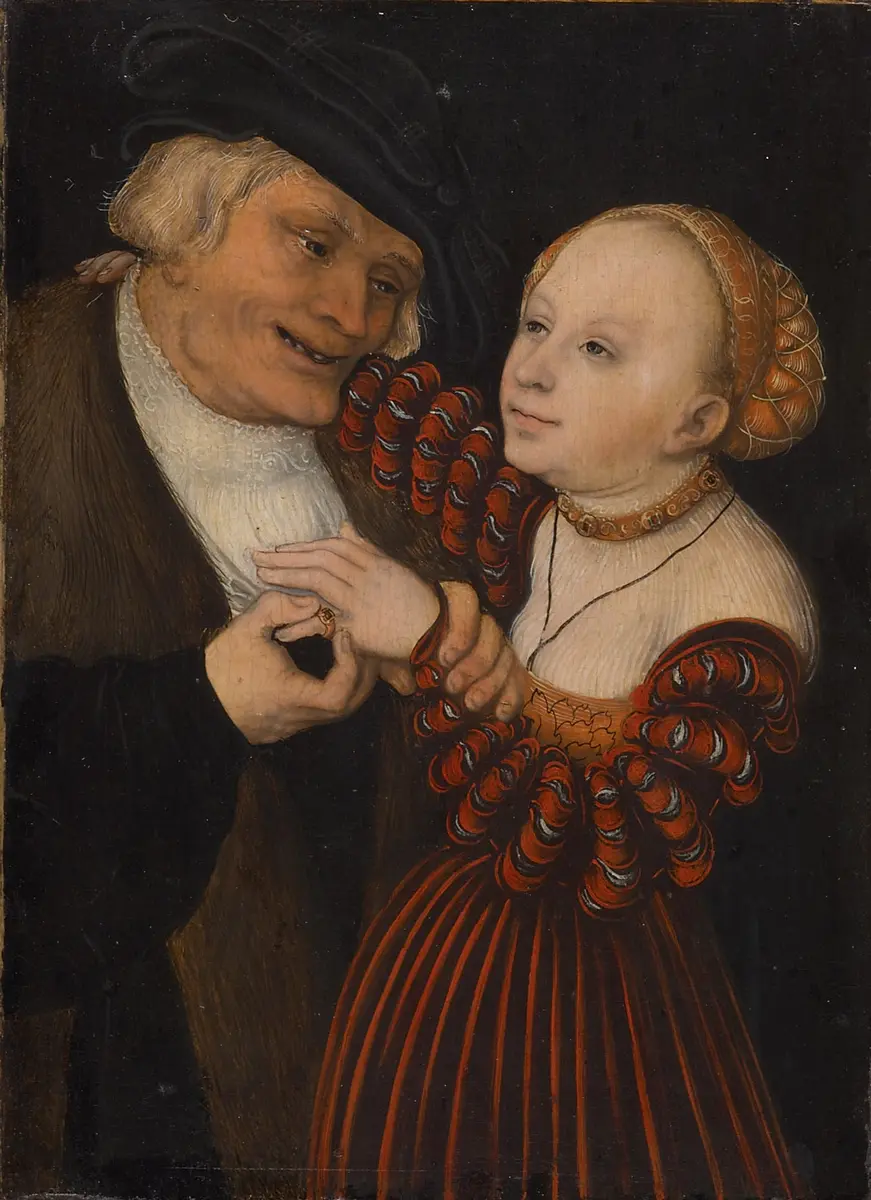 Alter Mann und Mädchen