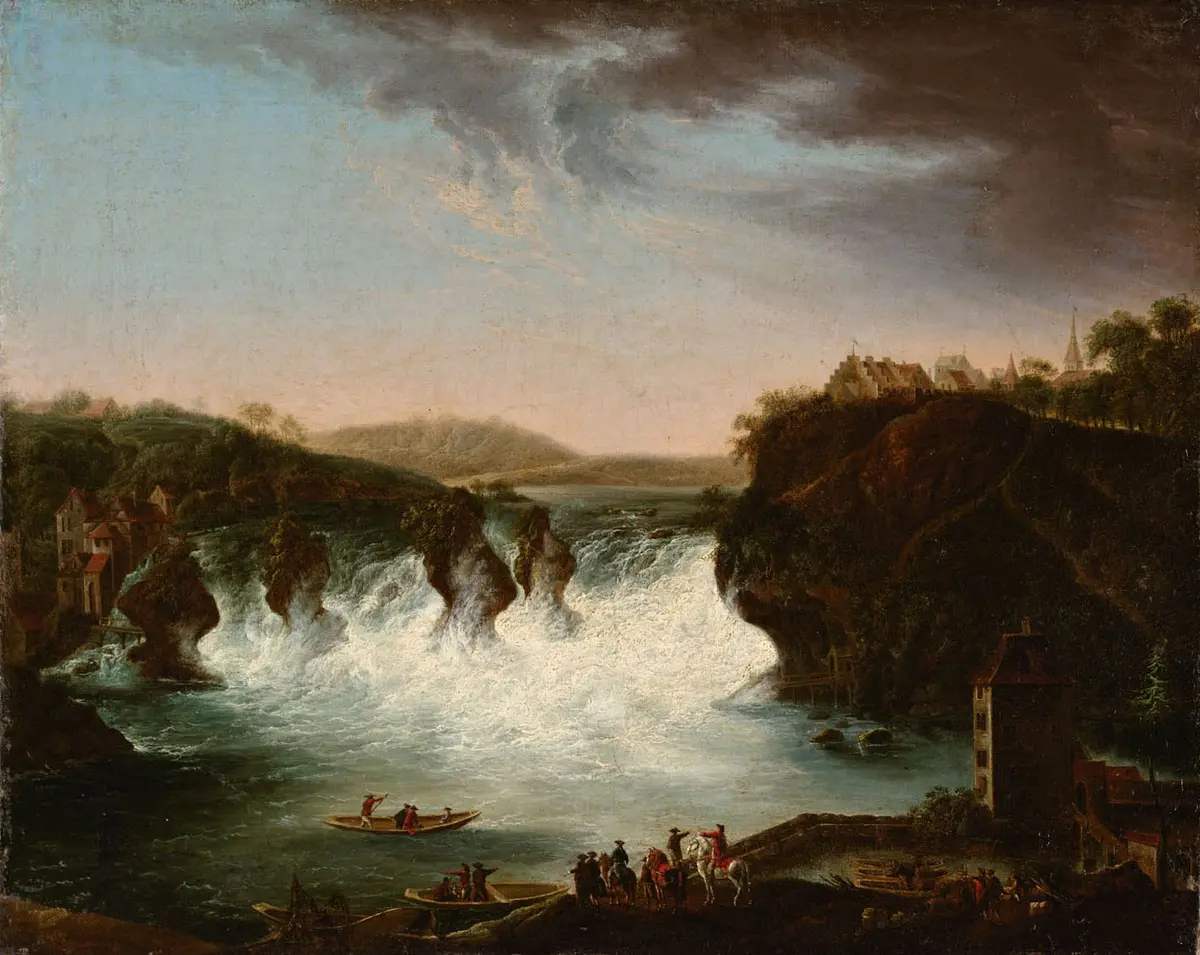 Joseph II. beim Rheinfall