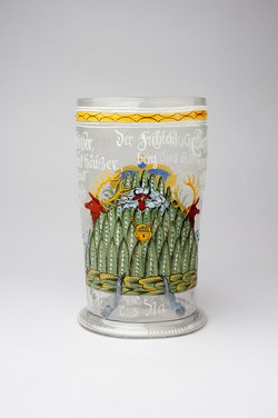 Ochsenkopfhumpen mit Reichswappen und Huldigung für Leopold I. 