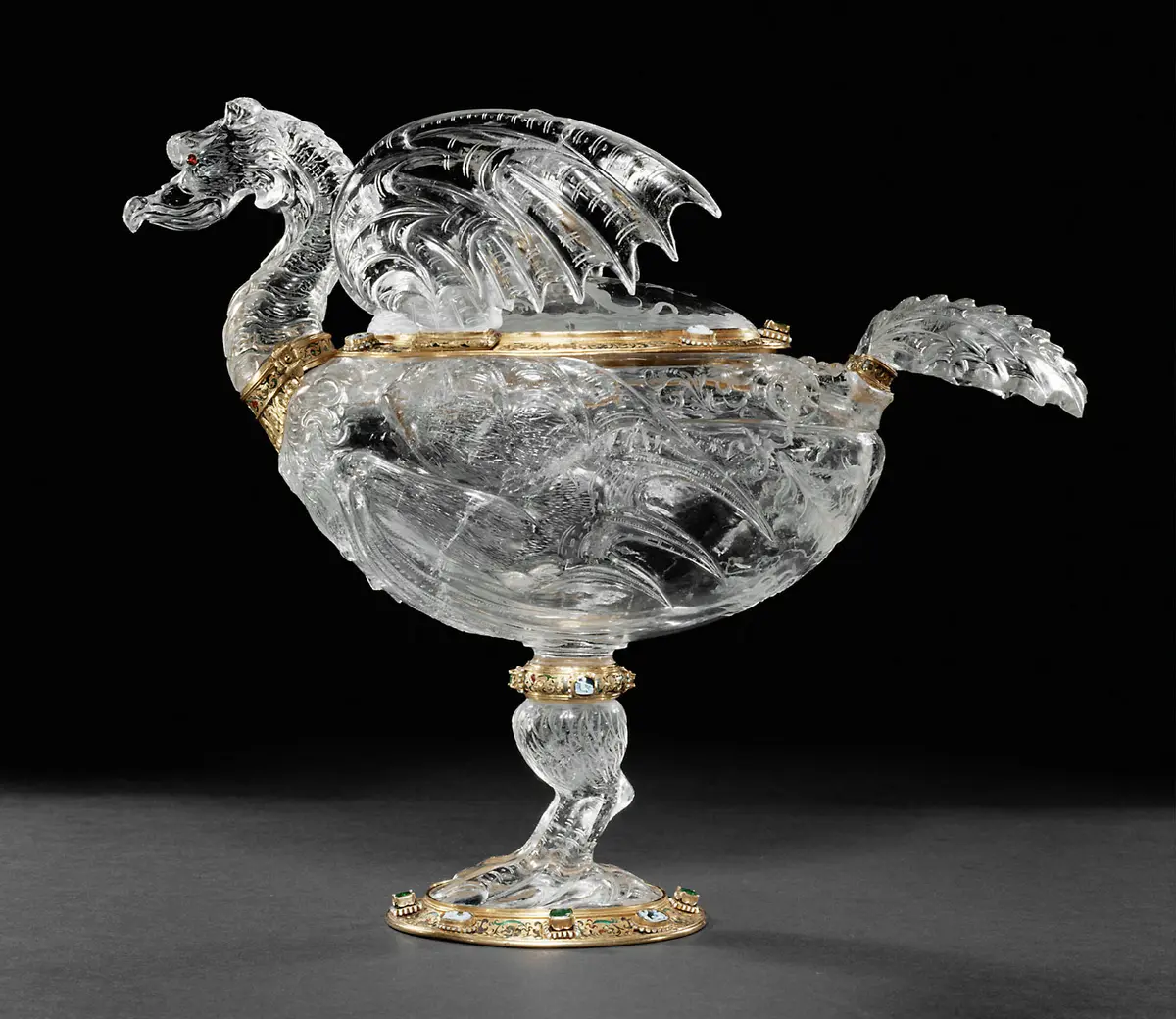 Prunkgefäß, sog. Vogeldrache