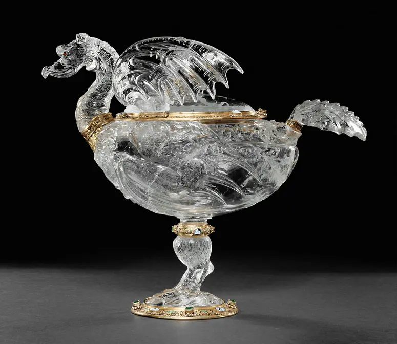 Prunkgefäß, sog. Vogeldrache