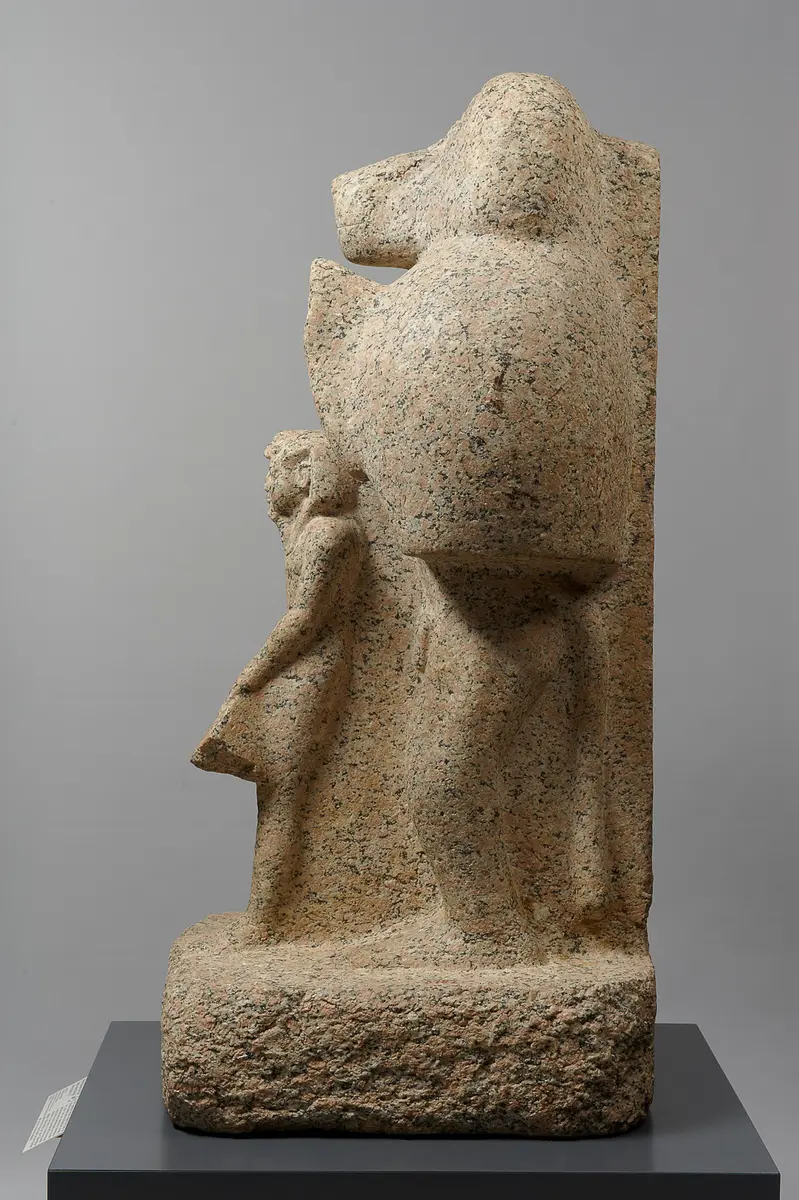Mantelpavian mit König