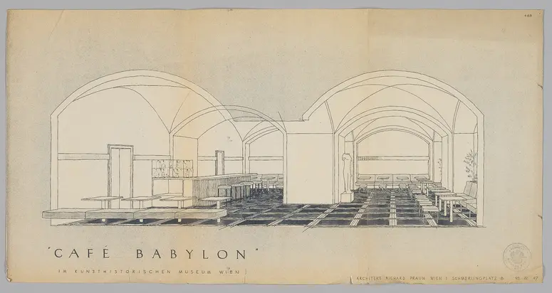 Kunsthistorisches Museum. Café Babylon