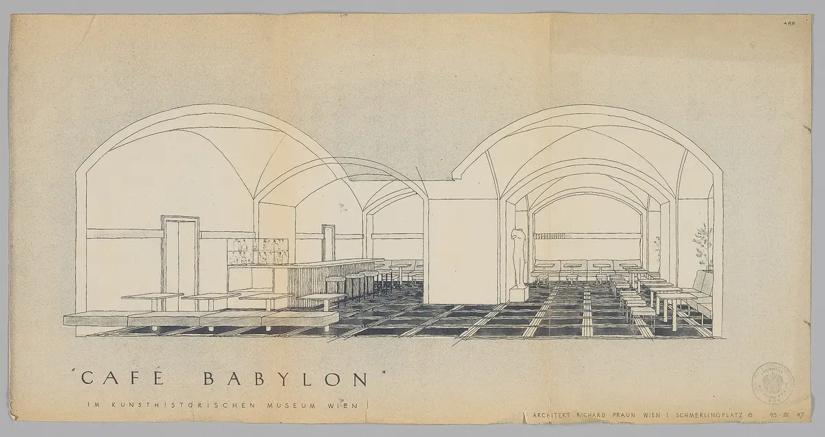 Kunsthistorisches Museum. Café Babylon