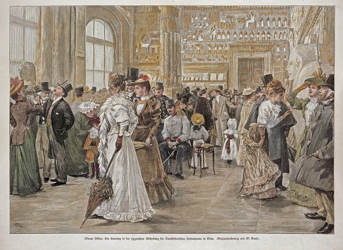 Ein Sonntag in der ägyptischen Abteilung des Kunsthistorischen Hofmuseums in Wien