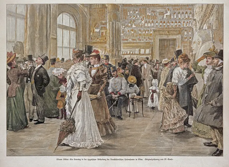 Ein Sonntag in der ägyptischen Abteilung des Kunsthistorischen Hofmuseums in Wien