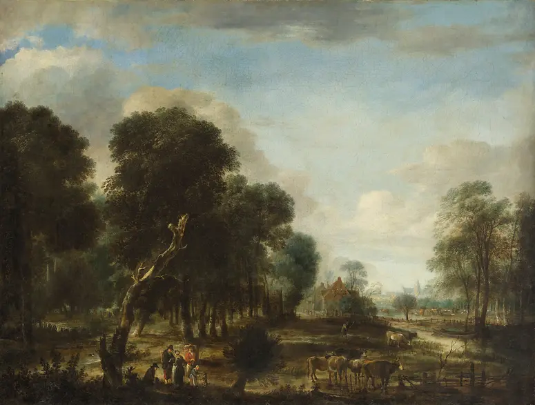 Forest Scene with Water