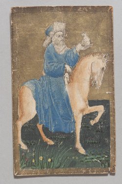 Playing card Dogs King from the "Ambraser Hofjagdspiel"
