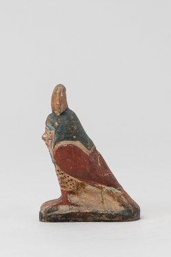 Ba-Vogel in Gestalt eines menschenköpfigen Falken mit Sonnenscheibe