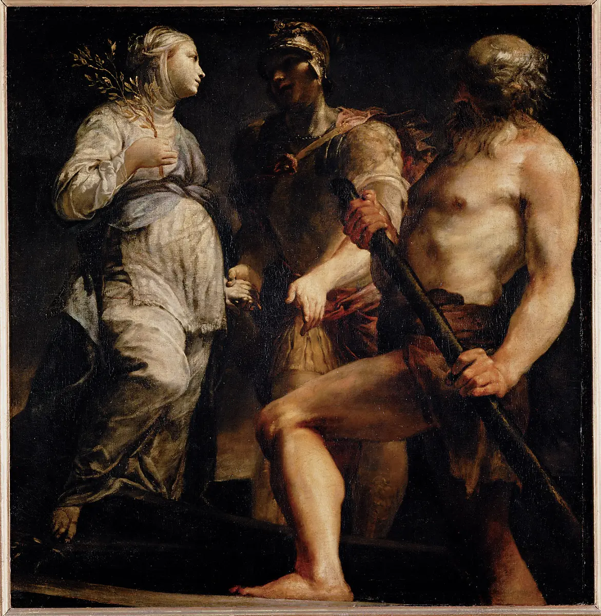 Äneas, die Sibylle und Charon