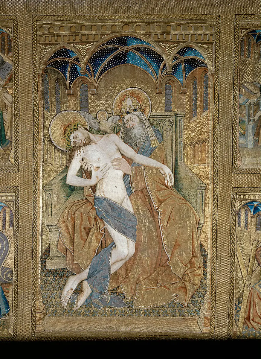 Antependium des Meßornats des Ordens vom Goldenen Vlies (Retrofrontale, Rücklaken)