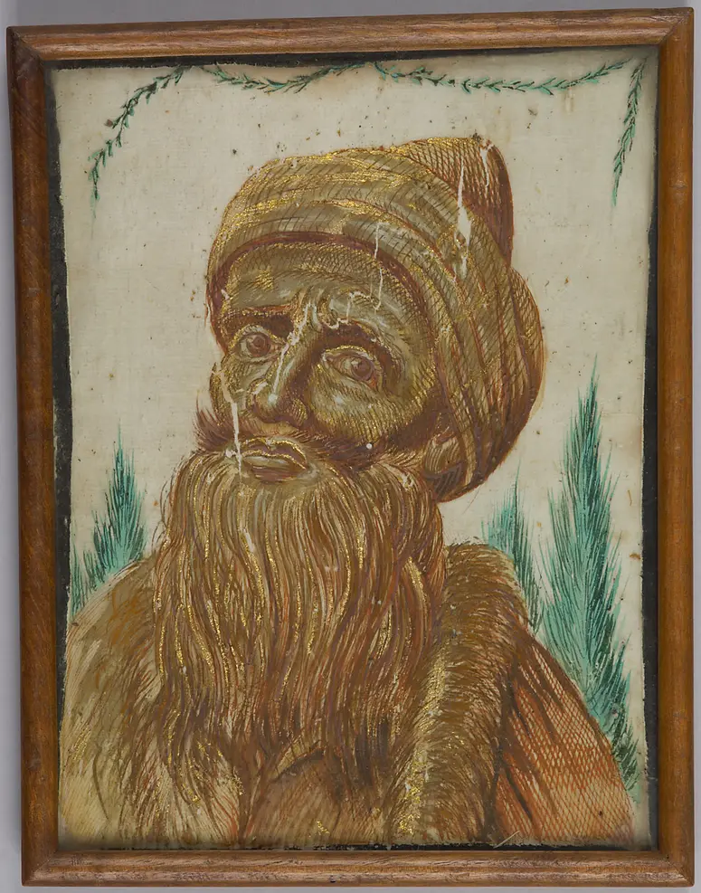 Türkenkopf mit langem Bart, Spinnwebbild