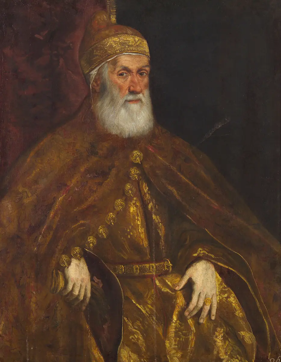 Girolamo Priuli (1486-1567), Doge von Venedig, Kniestück