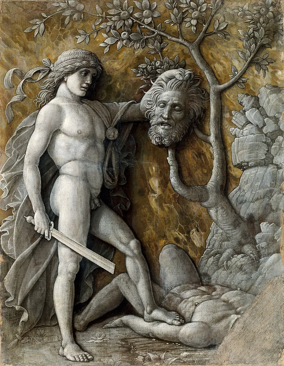 David mit dem Haupt des Goliath