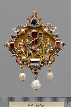 Schmuckanhänger mit dem Quellwunder Moses'