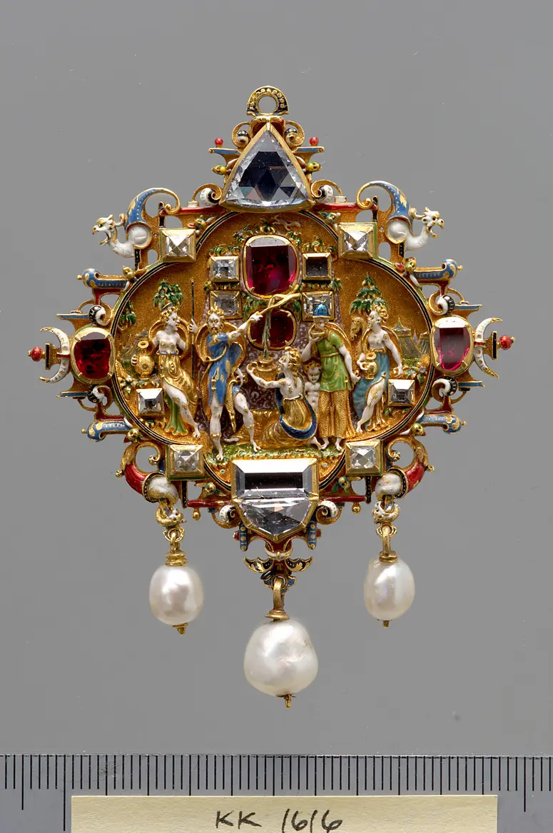 Pendant with the Miracle of Moses Striking Water from the Rock