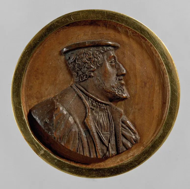 Bildnismedaillon Kaiser Karls V., Brustbild