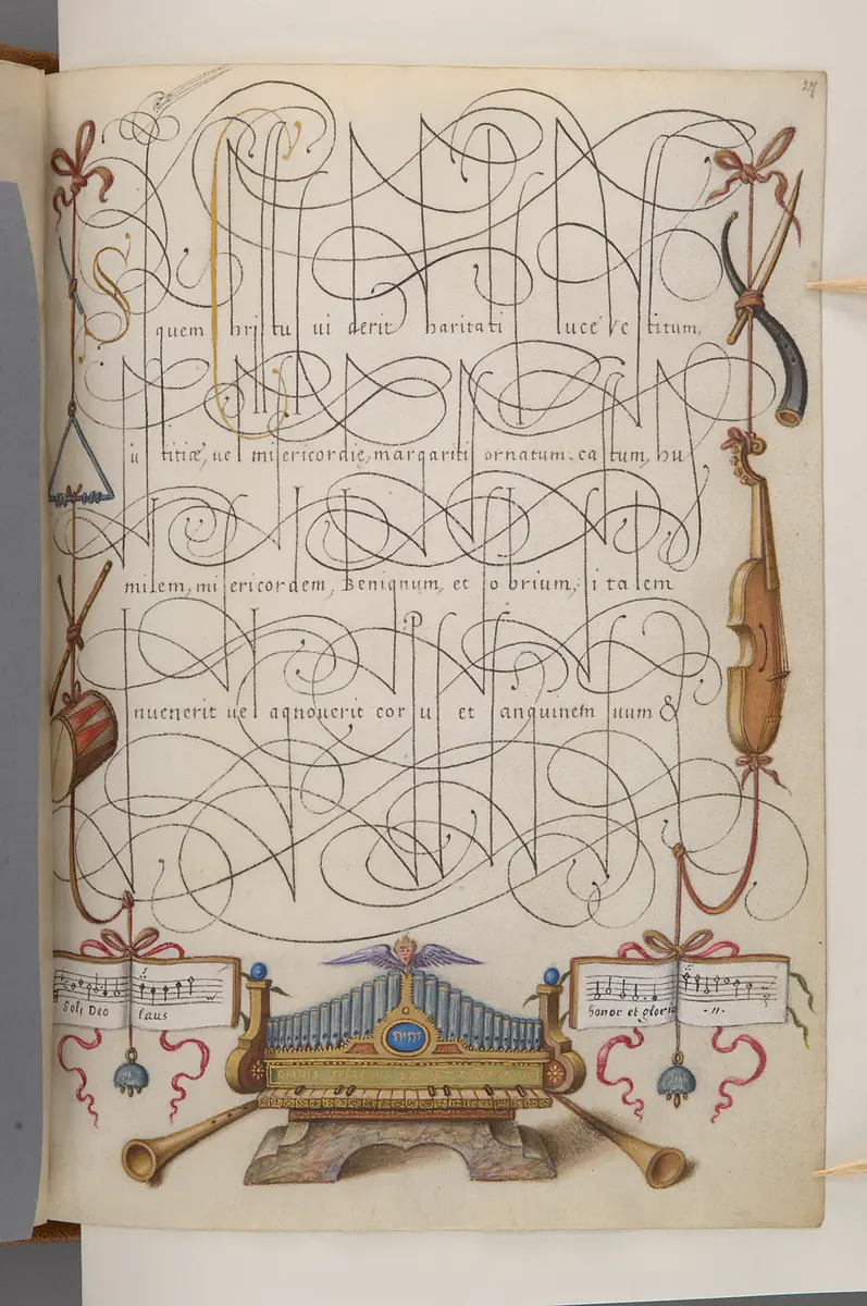 Schriftmusterbuch; 127 Blatt Pergament