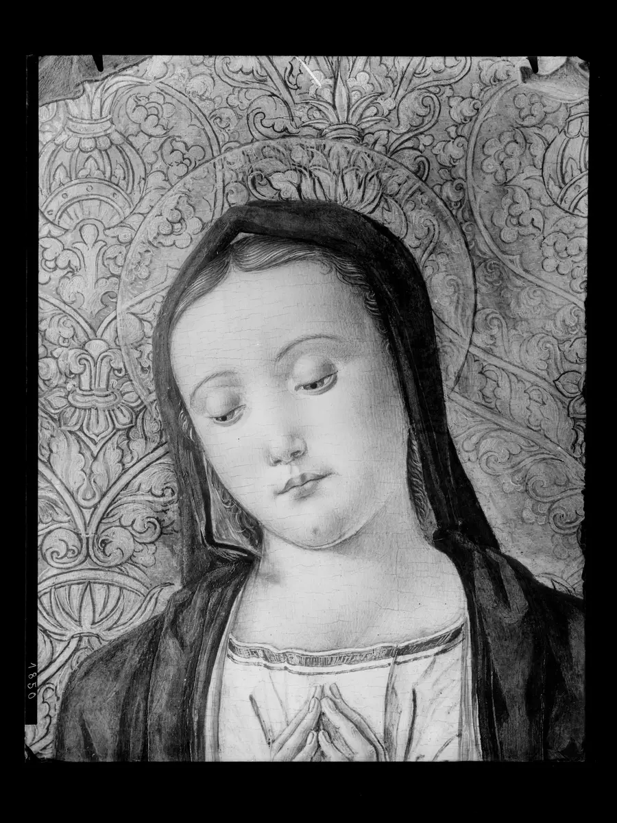 Altarwerk: Madonna mit Heiligen