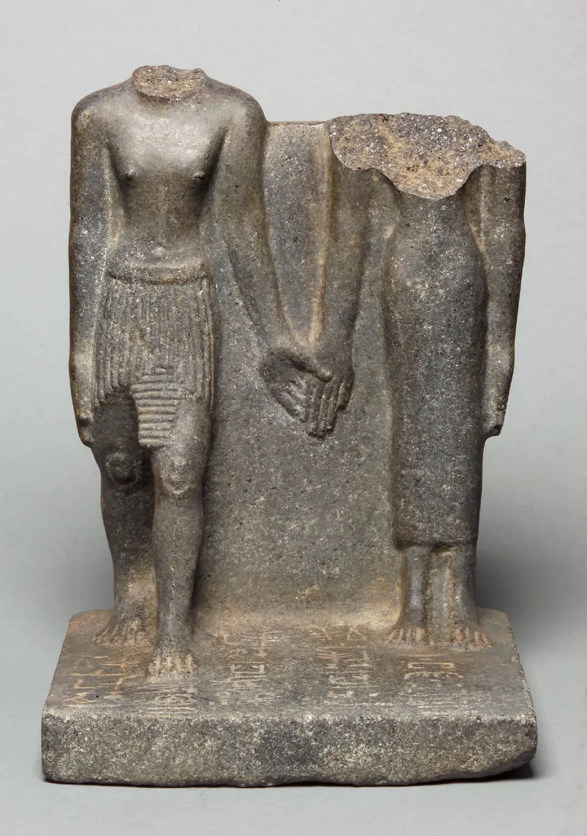 Statuengruppe des Nefer-heb und der Dedet-nebu