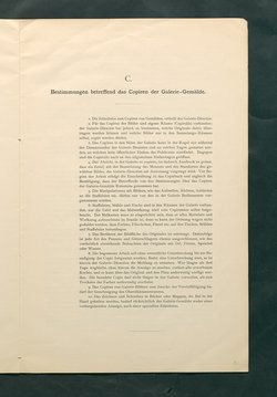 Bestimmungen für den Dienstbetrieb in den kunsthistorischen Sammlungen des Allerhöchsten Kaiserhauses