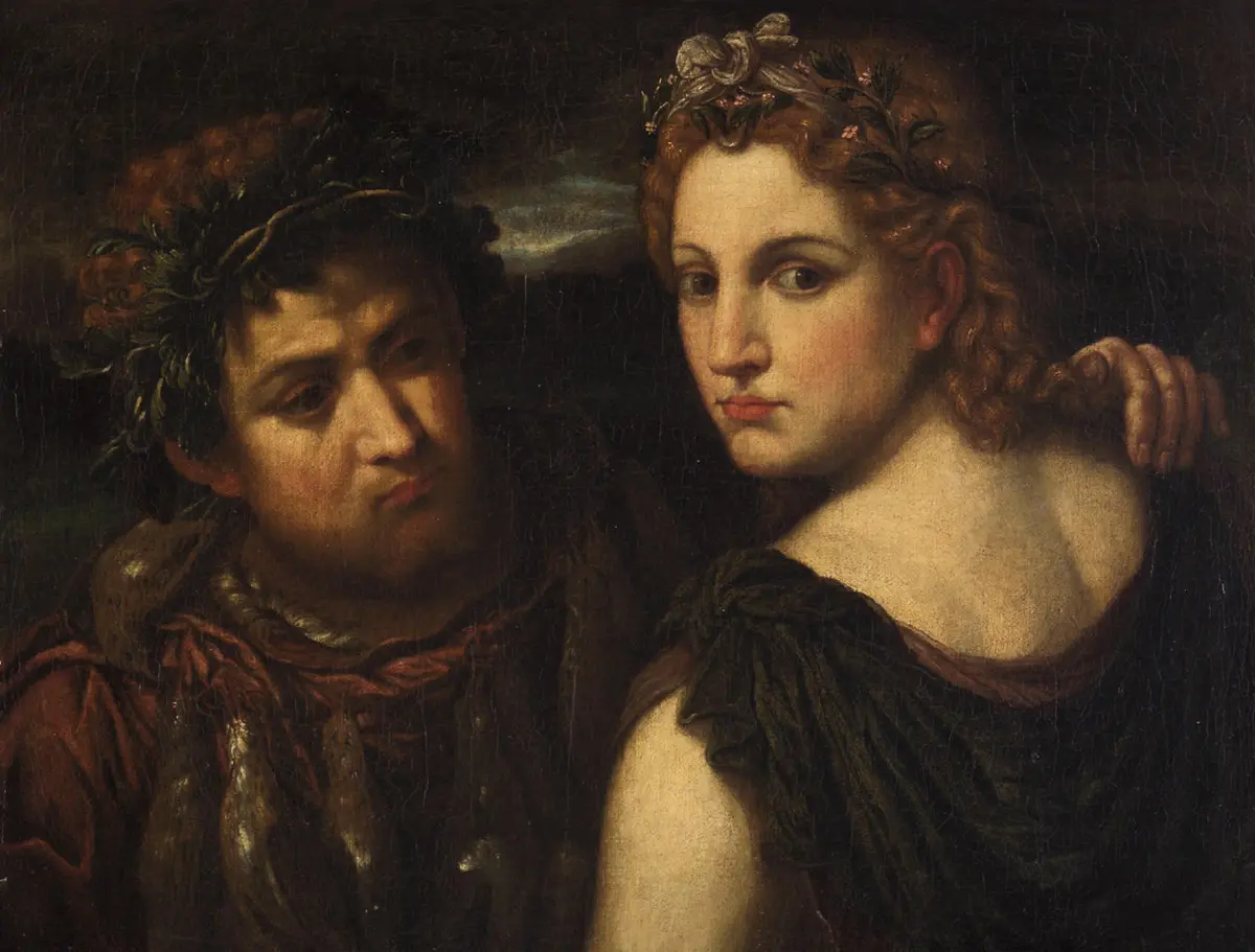Nymphe und Jäger