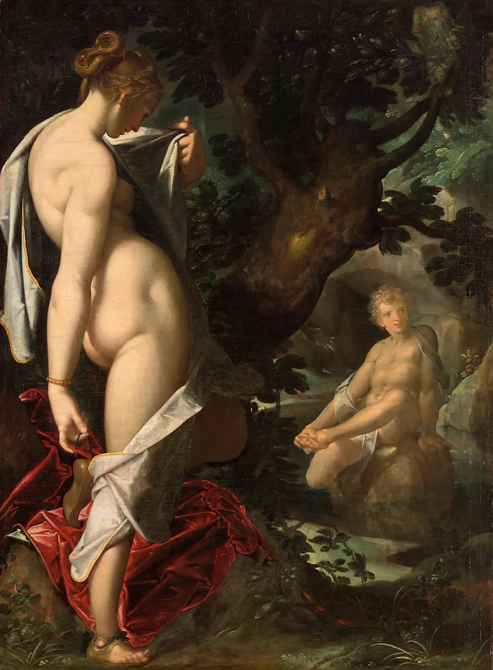Hermaphroditus und die Nymphe Salmacis