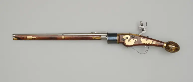Revolver mit Radschloss (Faustrohr)