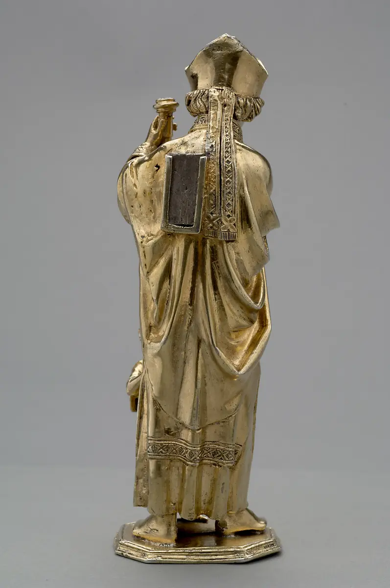 Hl. Bischof mit einem Knaben (Fragment)